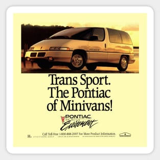 TRANS SPORT MINIVAN - advert Sticker